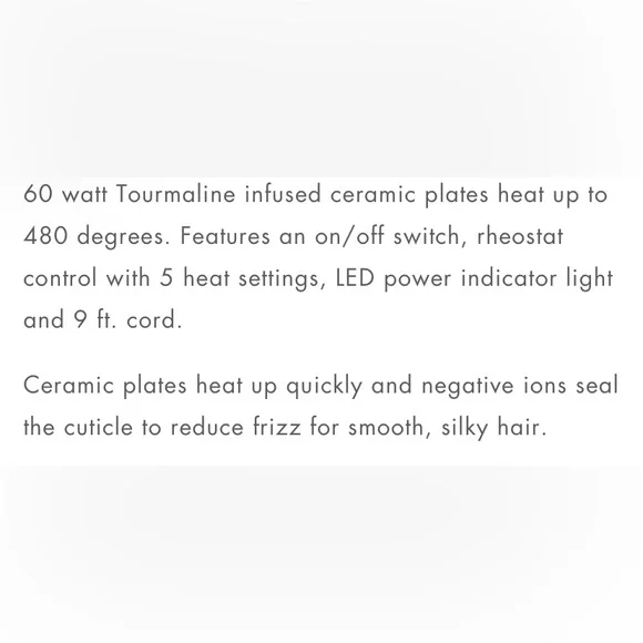 Scalpmaster ultra elite Red tourmaline Ceramic Flat Iron - Picture 7 of 7